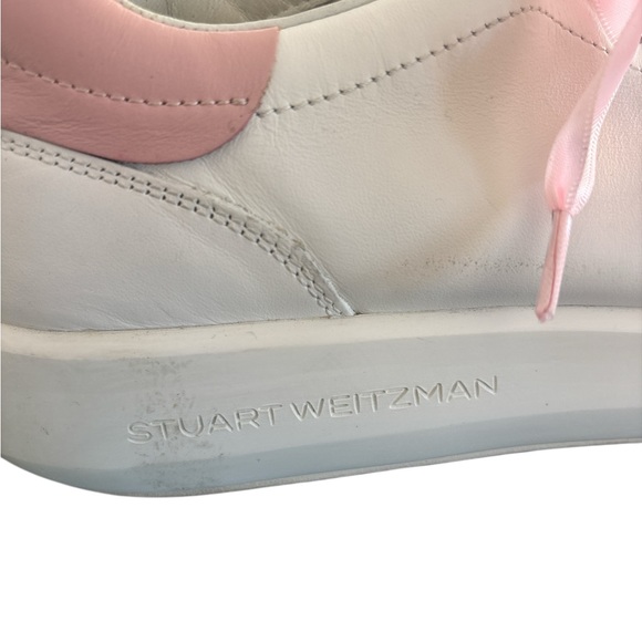 Stuart Weitzman White and Pink Athletic Shoes - Picture 3 of 6